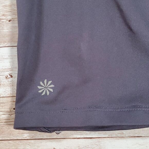 Athleta Quick Step Quickstep Capri Cropped Yoga Workout Leggings Grey Size Large - Picture 3 of 8